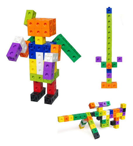 Bloques De Construcción De Cubos De 100 Piezas Para Niños