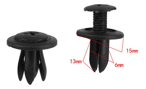Clips De Parachoques De Sujeción De Remache De Tornillo De