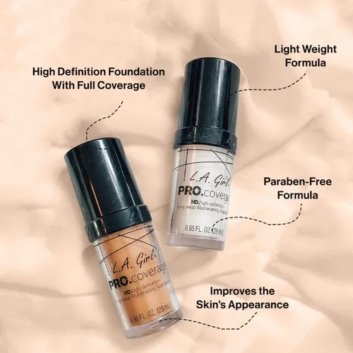 Base Líquida L.a. Girl Pro Coverage Soft Honey 30 Ml