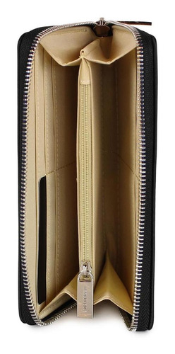 Billetera Mujer Felicity Negra Kenneth Cole
