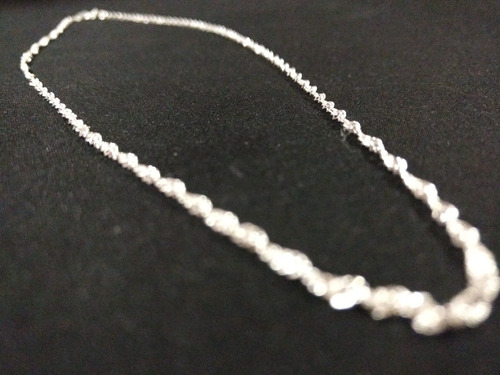 Cadena De Plata Fina 925 Dama Torsal Torzal Para Mujer 50cm