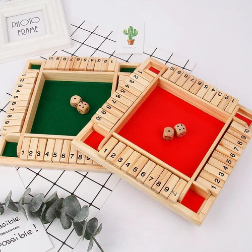Mesa De Juego Para Beber Con Números Girables De Cuatro Lado