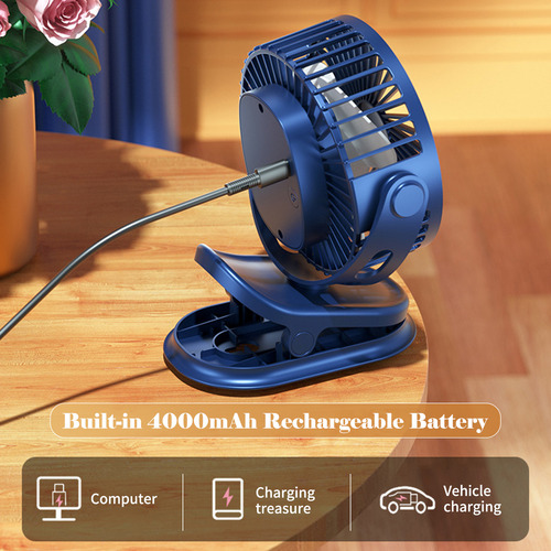 Ventilador Eléctrico.en.clip Colgante Escritorio 360° Aj
