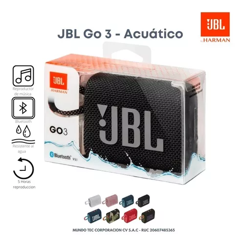 Parlante portátil JBL GO 3 Bluetooth,Original.