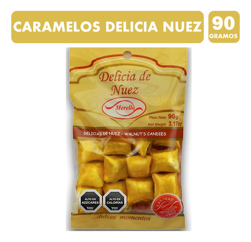 Caramelo Delicia De Nuez Merello(contiene 90 Gramos)