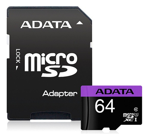 Memoria Micro Sd 64gb Adata Clase 10 Full Hd Celular Tablet