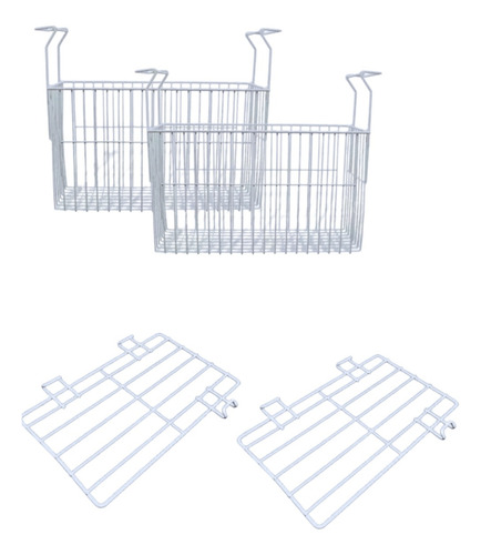 Kit 2 Cesto E 2 Separador De Frutas Picolé Freezer Metalfrio