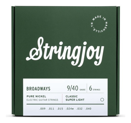 Cuerdas Guitarra Eléctrica Stringjoy Broadways 9/40