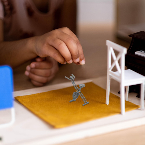 Minibicicleta Estática Dollhouse Con Equipo De Gimnasio Doll