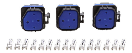 3x Relés Enchufe Conector Con Terminales 5 Clavija 40a Para