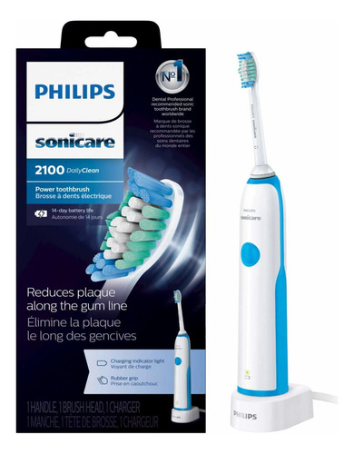 Cepillo de dientes eléctrico sónico Philips Daily Clean 2100 blanco 127V -