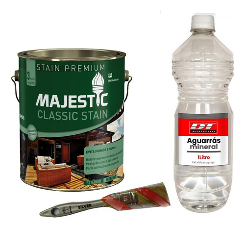 Protector Madera Int Exterior Renner Classic Stain - 3,6 Lts Color Castanheira