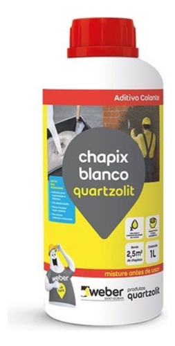 Chapix Chapisco 1 Litro Adesivo Aditivo Quartzolit Argamassa