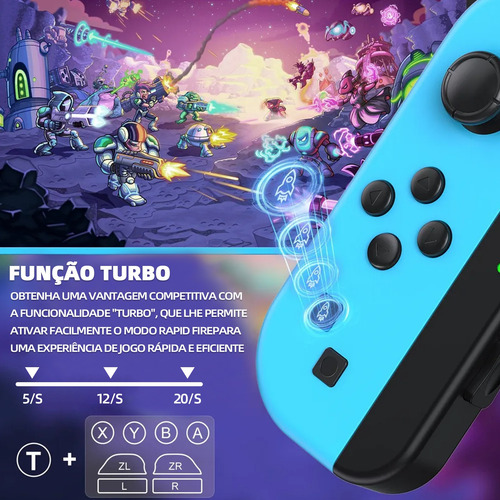 Controle Joystick Sem Fio Yzc-05 Control Para Switch Gray