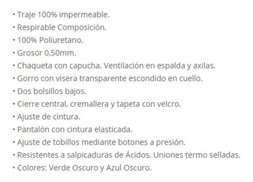 Imagen 3 de 5 de Traje De Agua Pu Ackerland