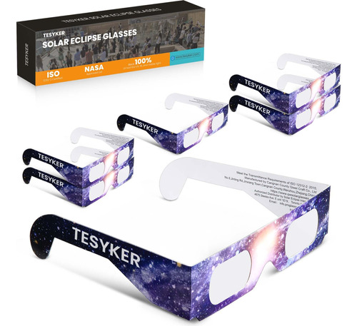 Lentes Eclipse Solar Tesyker Gafas De Eclipse Solar, Paquete