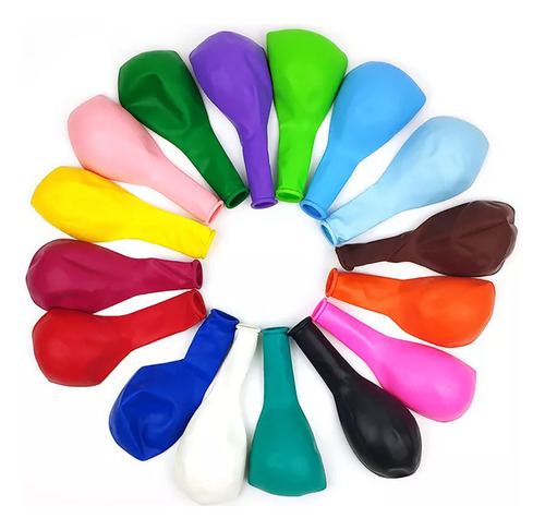 Paquete De 200 Globos De Látex Multicolores Para Bodas Y Fie