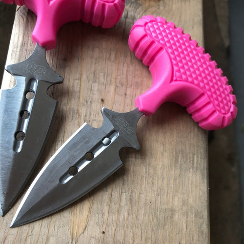 2 Push Dagger Dagas Tacticas Full Tang 3 Colores Disponibles