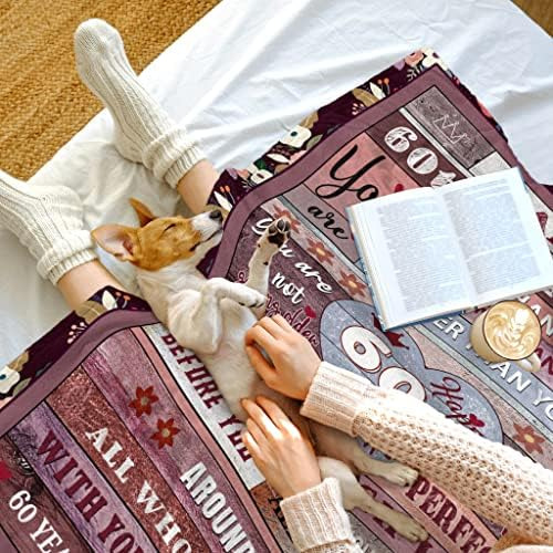 Lariau Manta De 60 Cumpleaños Para Mujer, Regalos De 60 Cump