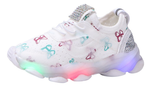 P Para Niños Y Niñas, Crystal Led Luminous Sport R 7831