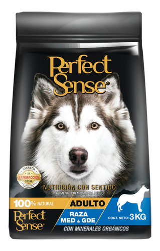 Alimento Para Perro Adulto Raza Med/gran 3 Kg Perfect Sense