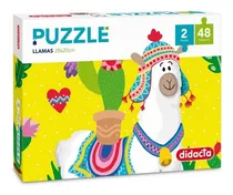 Comprar 2 Puzzles De 48 Piezas Llama Juego Didacta Rompecabezas