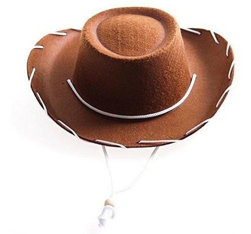 Sombrero De Vaquero De Fieltro Marron Para Niños Por Noved