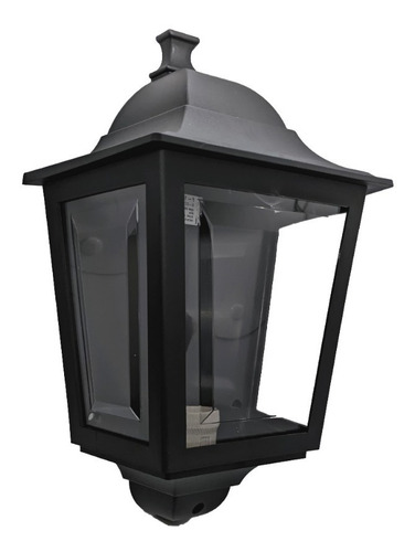 Farol Aplique Lampara Exterior Pared Pvc Difusor 3 Caras Uv