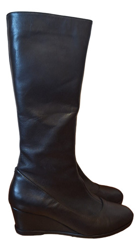Botas Paruolo Cuero Caña Alta Taco Chino T. 37 Impecables (Usado)