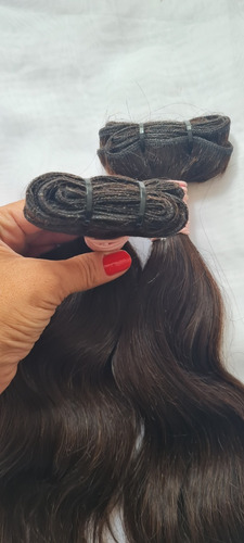 Cabelo Humano Indiano Tecido De Fábrica De 35cm 100g Cada