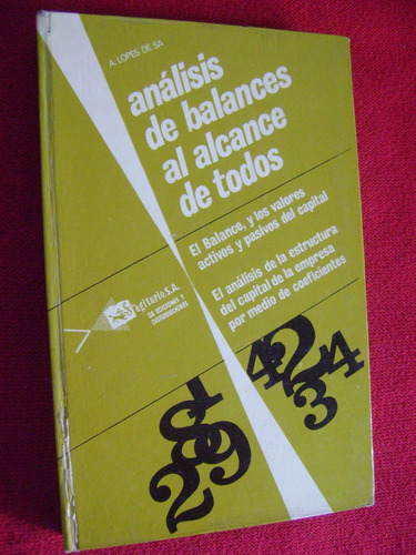 Análisis De Balances Al Alcance De Todos - A. Lopes De Sá