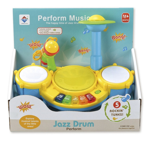 Juego Juguete Didáctico De Música Bebé Batería Mvd Sport