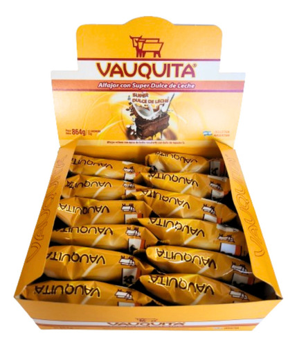 Alfajor Vauquita Super Dulce De Leche - Caja X 12 Un