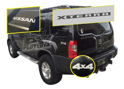 Kit 5 Calcos Nissan Xterra - 4x4 - Portaequipaje - Ploteoya