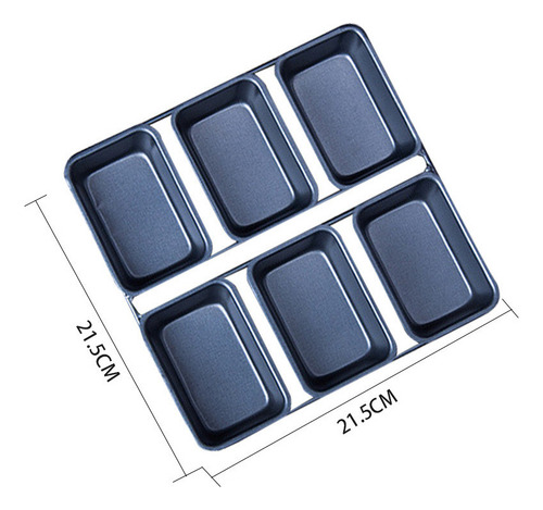 Mini Molde Para Pan De 6 Tazas Para Hornear Pasteles Dulces