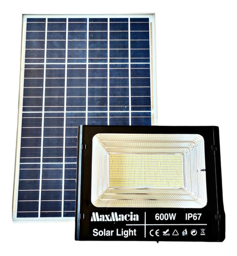 Lampara Solar Led Reflector 600w Para Alumbrado Publico Ip67