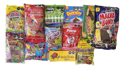 Paquete Dulces Para 60 Bolos Económicos. Incluye Bolsitas 