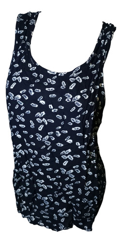 Blusa Con Espalda Abierta Talle G (Usado)