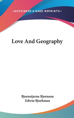 Libro Love And Geography - Bjornson, Bjornstjerne