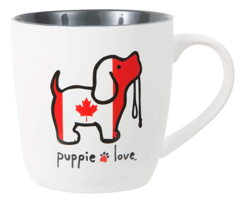 Taza De 17 Oz De Porcelana Pavilion - Perro Canadiense - Pup