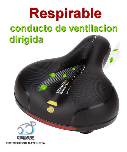 Imagen 3 de 10 de Asiento 305 Muy Comodo Espuma Memoria Prostatico Paseo Mtb