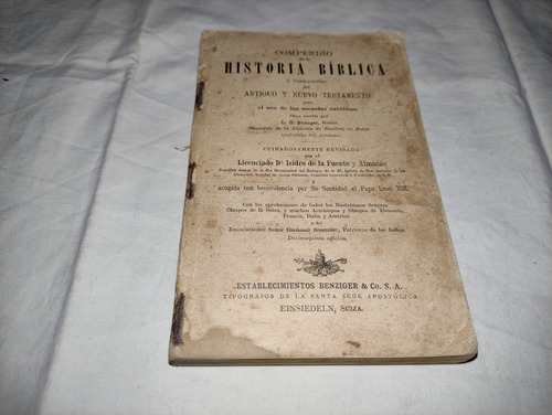 Compendio De La Historia Biblica - L O Businger - Benziger (Usado)