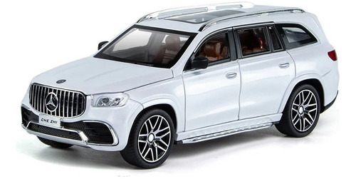 Coche Amg Metal Modelo 1:24 Blanco Benz Suv Gls63 [u]