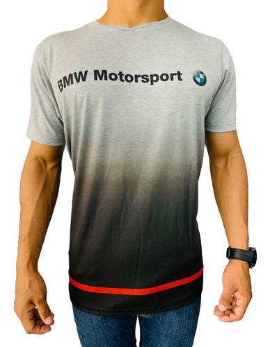 Remera Bmw Motorsport Degrade Gris Sublimada