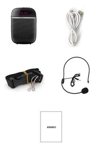 Amplificador De Voz Portátil Para Professores Com Microfone