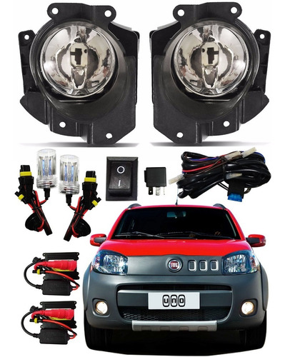 Kit Farol Milha Uno G2 Way Vivace 2014 2013 2012 2011 Xenon