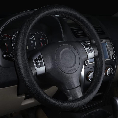 Funda Cubre Volante De Silicona Para Autos Elastico Negro