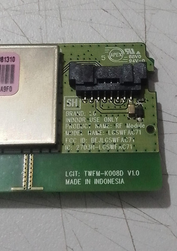Módulo Wifi LG Lgswfac71 Eat63435703 *box18 (Usado)