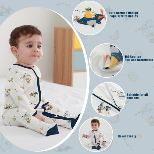 Pijama Para Bebé De Una Sola Pieza, Antideslizante