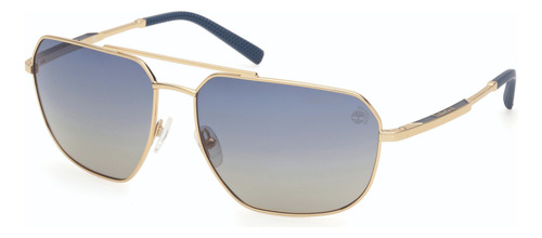 Lentes De Sol Dorado Polarizados Timberland Tb0000932d